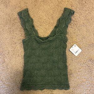 Adorable FP Green Tank Top